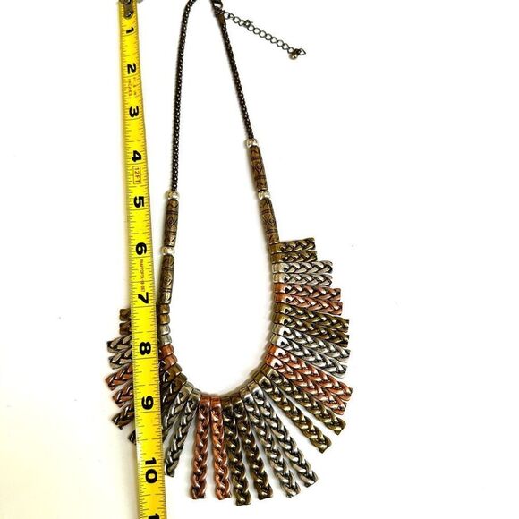 Tri tone statement necklace - Picture 6 of 11